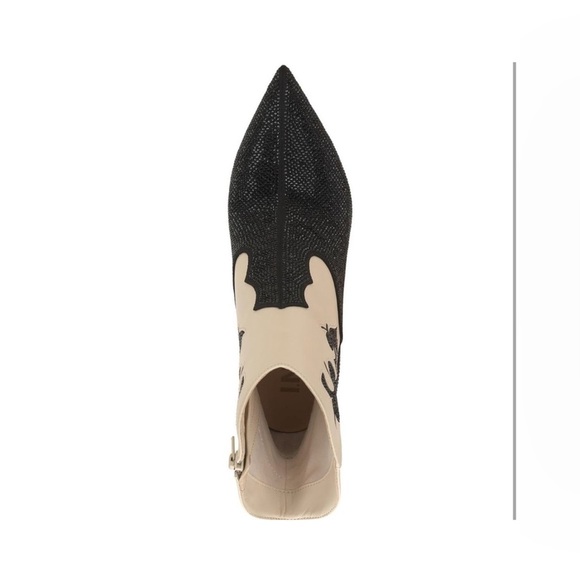 INC International Concepts‎ Black and Cream Heeled Boots​ - Picture 6 of 6
